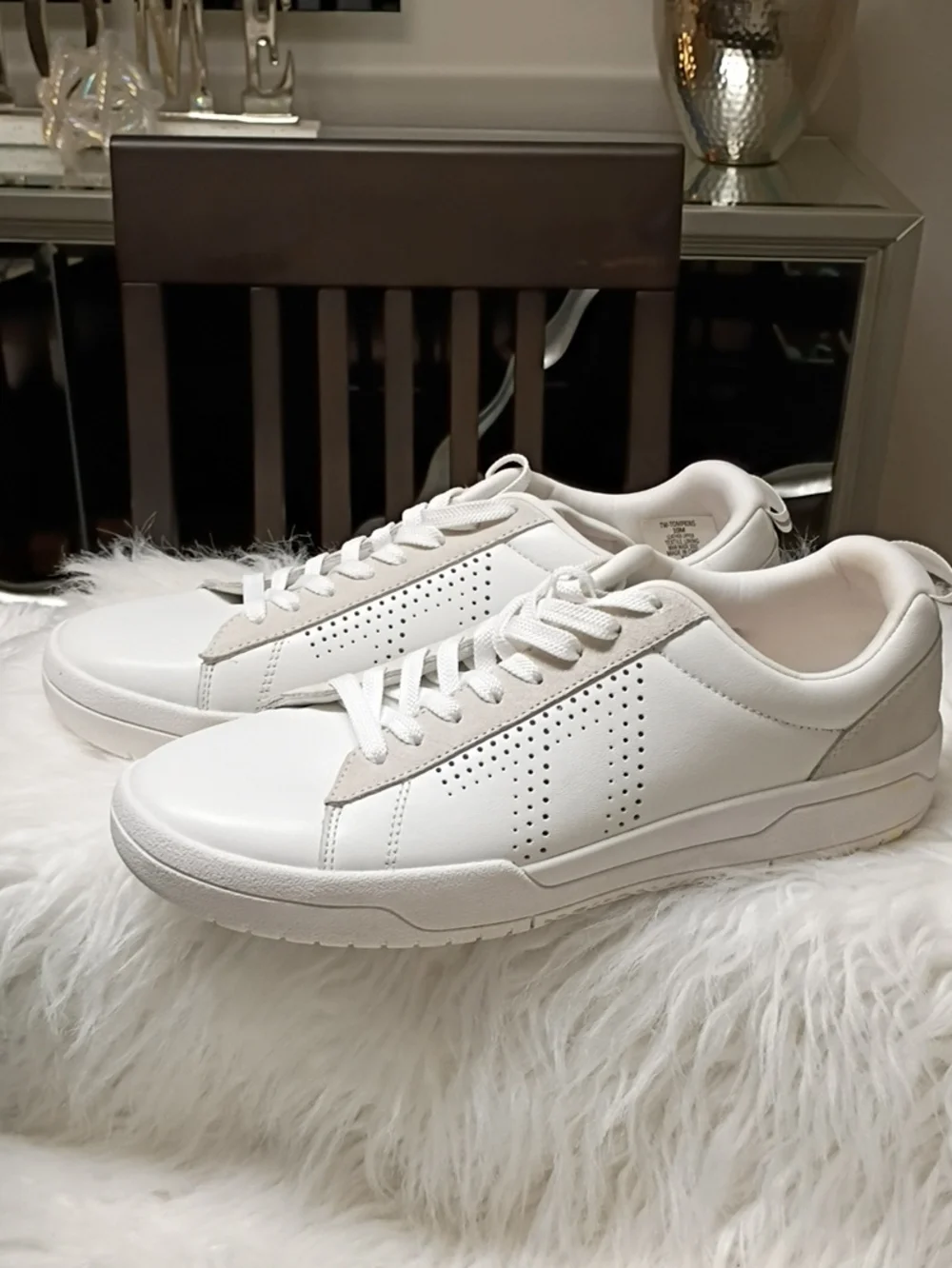 New Le Tigre Tompkins Bright White Casual Low-Top Sneakers Women 10M